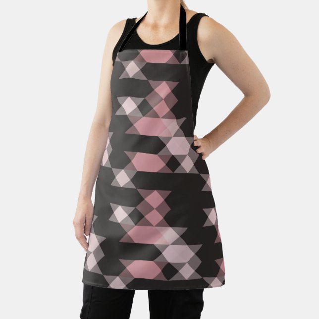 pink white and gray geometric apron (Insitu)