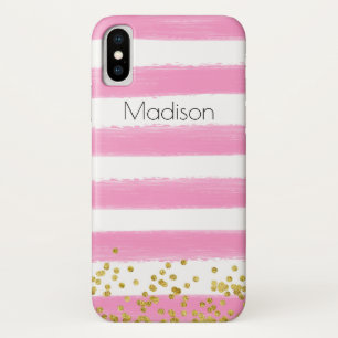 Pink, White Case-Mate Barely There iPhone X Case