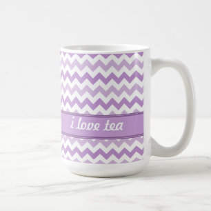 Pink & White Chevron personalised Mug