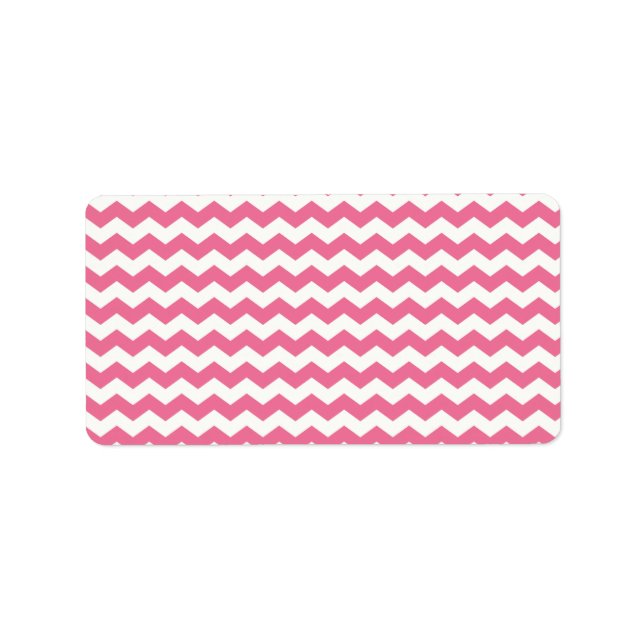 Pink white chevrons label (Front)