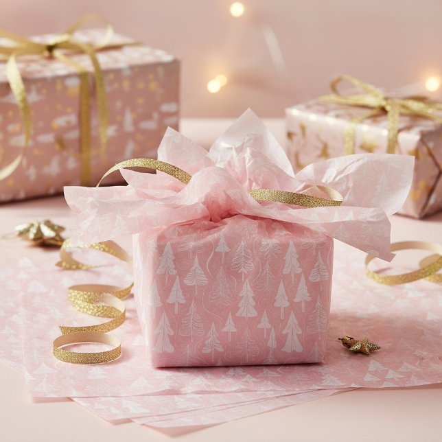 Pink White Christmas Pattern#6 ID1009 Tissue Paper (Creator Uploaded)