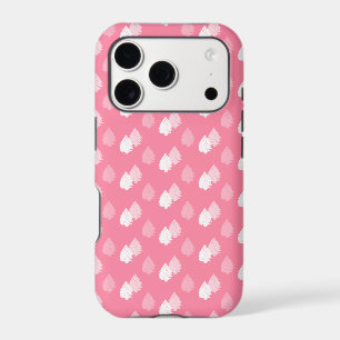 Pink White Christmas Tree Pattern