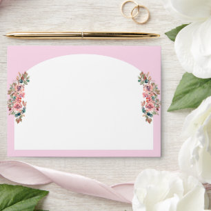 Pink white floral arch Chinese wedding double xi Envelope