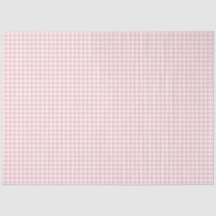 Pink & White Gingham Pattern Tissue Paper