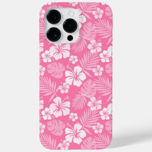 PINK & WHITE HIBISCUS FLOWERS Case-Mate iPhone 14 PRO MAX CASE