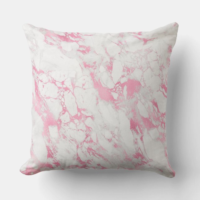 Pink White Marble           Cushion (Front)