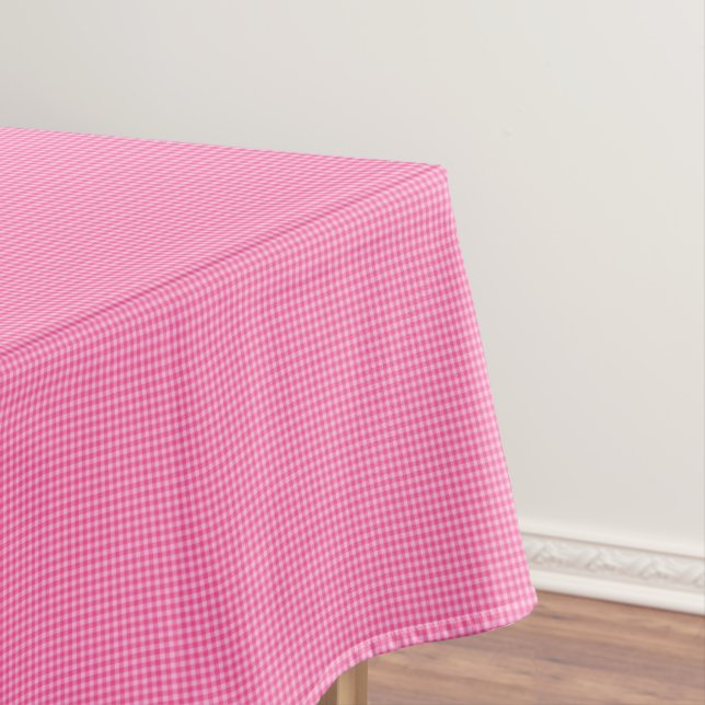 Pink-White Pastel Gingham-52x70 COTTON TABLECLOTH (In Situ)