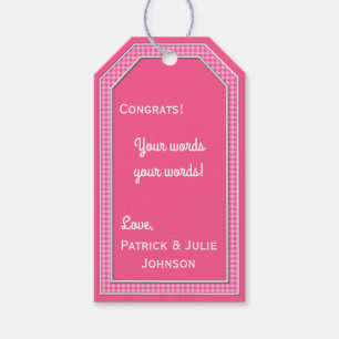 Pink-White Pastel Gingham-HANG/GIFT TAG TEMPLATE