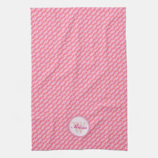 Pink & White Pattern Kitchen dish cloth