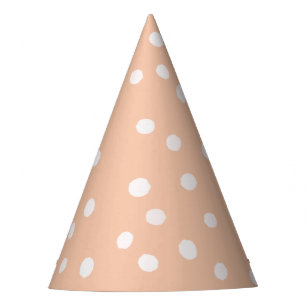 Pink White Polka dot Cute Birthday Party Hat