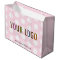 Pink & White Polka Dot Gift Bag with Business Logo