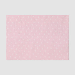 Pink & white polka dot tissue gift wrapping paper