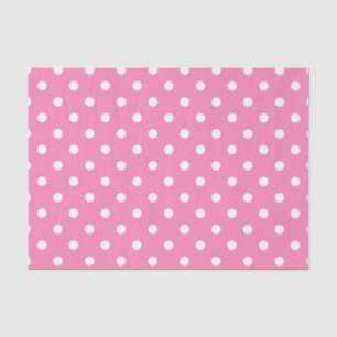 Pink & White Polka Dots Dot Birthday Party Tissue Paper