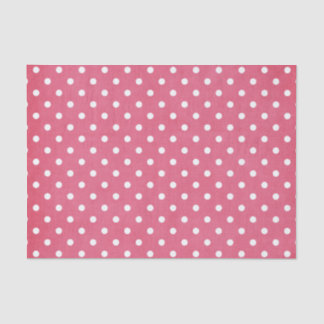 PINK & WHITE POLKA DOTS  TISSUE PAPER
