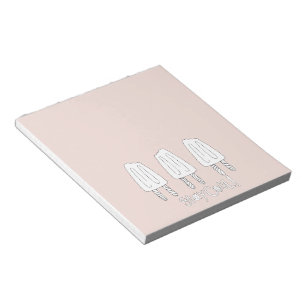 Pink White Popsicles Notepad