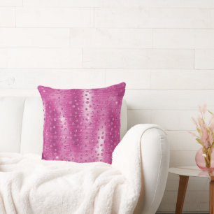 Pink White Sparkle Cheetah Print      Cushion