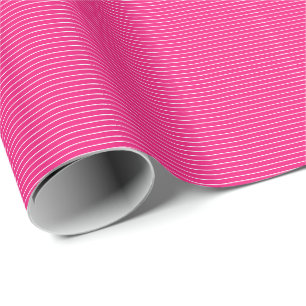 Pink White Stripes Camouflage Patterns Cute Girly Wrapping Paper