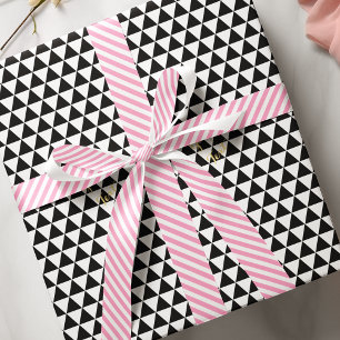 Pink White Stripes Christmas Birthday Baby Shower Satin Ribbon