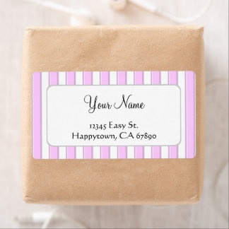 Pink White Stripes Custom Template Large Shipping