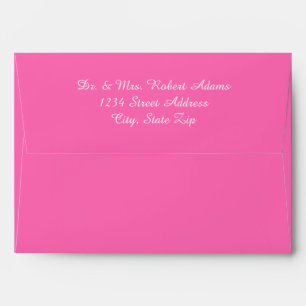 Pink White Trim - Envelope