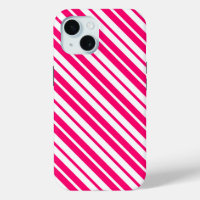 Pink White Vertical Stripes Pattern Design