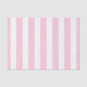 Pink & White Vertical Stripes Shabby Chic Stripe Tissue Paper
