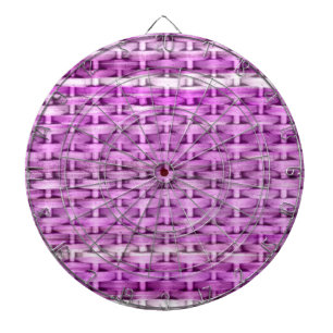 Pink wicker art graphic design dartboard