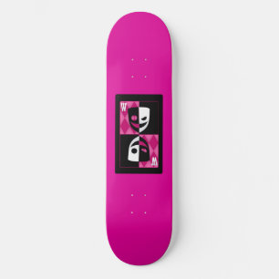 Pink Wilcard Faces Skateboard Deck