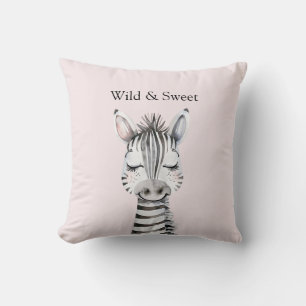 Pink Wild & Sweet Zebra Cushion
