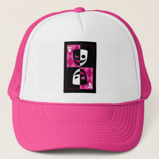 Pink Wildcard Poker Diamonds Trucker Hat