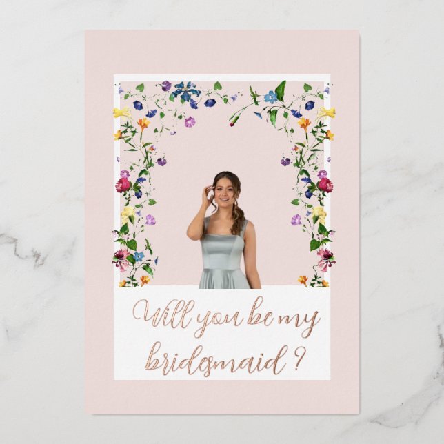 Pink Wildflower Bridesmaid (Front)