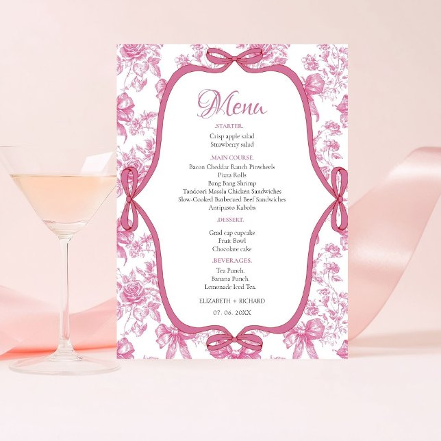 Pink Wildflower Tea Party Bridal Shower party Pedestal Sign (Creator Uploaded)