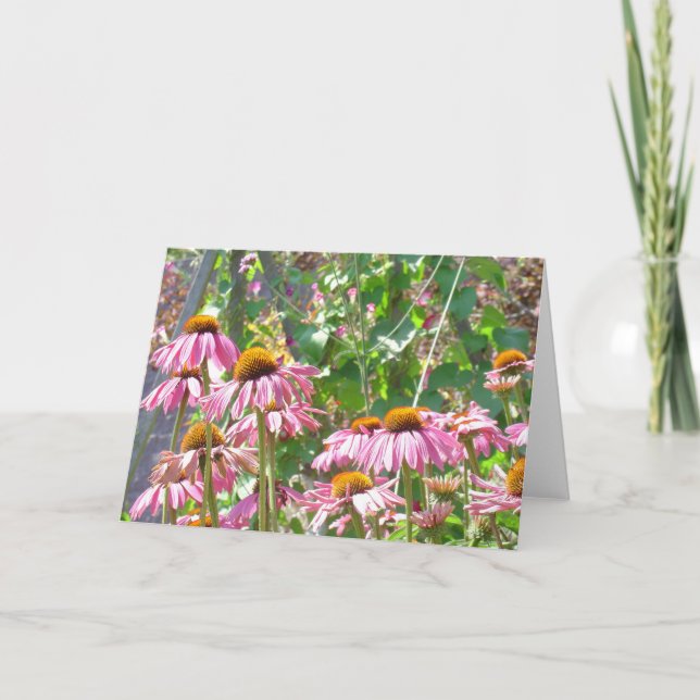 Pink Wildflowers Card (Front)