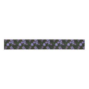 Pink Wildflowers Grosgrain Ribbon
