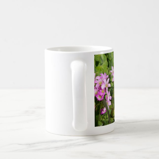 pink wildflowers on your cup (Handle)