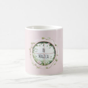 Pink Window Magical Floral Coffee Mug