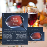 Pink Wine Glass, Wine Bar/Winery Advertising Flyer<br><div class="desc">Pink Wine Glass,  Wine Bar/Winery Advertising Flyers By The Business Card Store.</div>