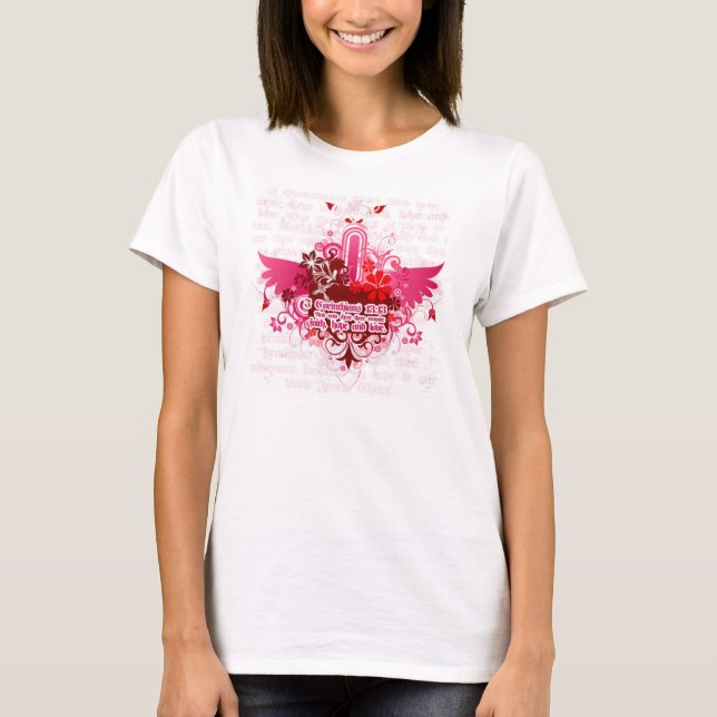 Pink Wings - Faith.Hope.Love T-Shirt (Front)
