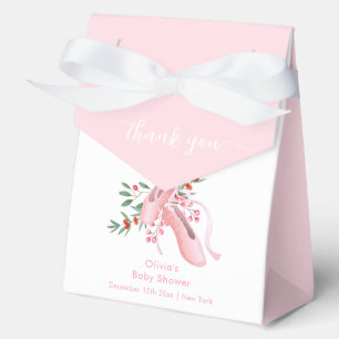 Pink Winter Ballerina Tutu Cold Baby Shower Favour Box