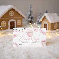 Pink Winter Diaper Raffle Ticket