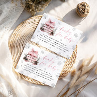 Pink Winter New Chapter Begins Books For Baby Card