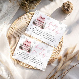 Pink Winter New Chapter Begins Books For Baby Card