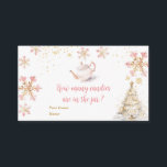 Pink Winter Tea Party Baby Shower How Many Candies Enclosure Card<br><div class="desc">Baby Is Brewing Pink Winter Tea Party Baby Shower How Many Candies Are In The Jar Card
Customized with your own text!</div>