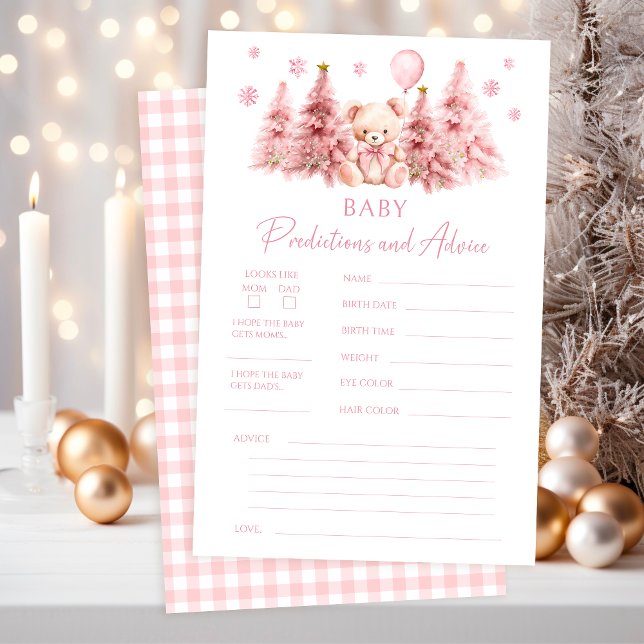 Pink Winter Teddy Bear Baby Predictions Advice (Creator Uploaded)