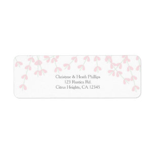 Pink Wispy Rustic Vine Bridal Shower Invitation