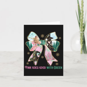 Pink Witch Goes Good With Green Halloween Witch Wo Card