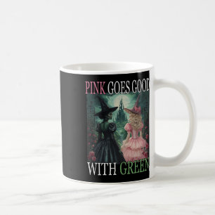 Pink Witch Goes Good With Green Halloween Witch Wo Coffee Mug