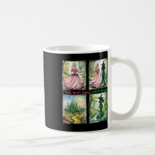 Pink Witch Goes Good With Green Halloween Witch Wo Coffee Mug