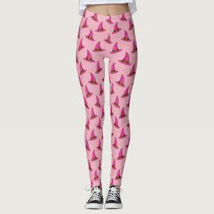 Pink Witch Hat Leggings