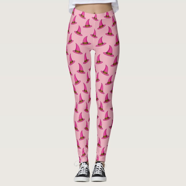 Pink Witch Hat Leggings (Front)